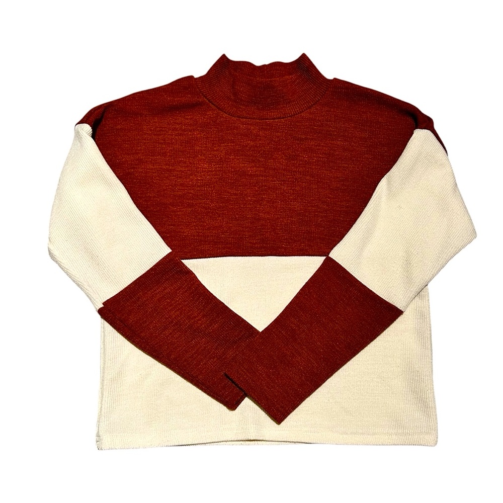 SHEIN striped turtleneck sweater